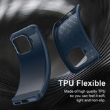Husa pentru Xiaomi 17T Pro, Techsuit Carbon Silicone, albastru