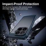 Husa pentru Xiaomi 17T Pro, Techsuit Carbon Silicone, albastru