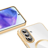 Husa pentru Samsung Galaxy A27 5G, Techsuit Lux Crystal MagSafe, verde inchis