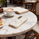 Husa pentru Samsung Galaxy A27 5G, Techsuit Lux Crystal MagSafe, mov