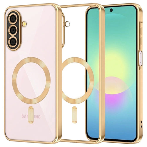 Husa pentru Samsung Galaxy A27 5G, Techsuit Lux Crystal MagSafe, auriu