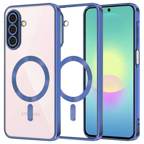 Husa pentru Samsung Galaxy A27 5G, Techsuit Lux Crystal MagSafe, albastru