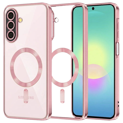 Husa pentru Samsung Galaxy A27 5G, Techsuit Lux Crystal MagSafe, roz