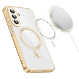 Husa pentru Samsung Galaxy A27 5G, Techsuit Lux Crystal MagSafe, roz