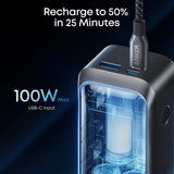 Anker Baterie Externa Prime (A110BH1), 2x USB-C, USB, pentru Phone, Tablet, MacBook, Afisaj Digital, 20100mAh