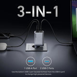 Anker Incarcator Retea Prime (A2688341), GaN Incarcare Rapida, 2x Type-C, USB, 100W, EU, Gri