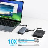 Anker Docking Station (A83790A2), 2x USB-C, 3x USB, 2x HDMI, VGA, Triple Display, 4K@60Hz, PD100W, 5Gbps, Gri