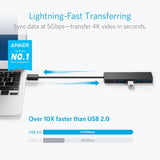 Anker Docking Station (A7516016), 4x USB 3.0 Gen 1, 5Gbps, Negru