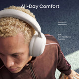 Anker Casti Wireless Soundcore Space 2 (D1402G21), AI 3-Microfon, Anulare Zgomot, Audio Hi-Res, Ldac, Mod Somn, Alb