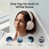 Anker Casti Wireless Soundcore Space 2 (D1402G21), AI 3-Microfon, Anulare Zgomot, Audio Hi-Res, Ldac, Mod Somn, Alb
