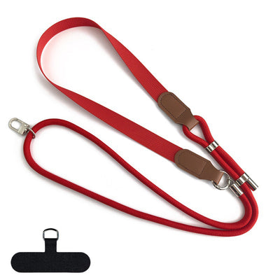 Snur telefon Techsuit UrbanLoop TLN10R, reglabil 100-140 cm, Nylon + PU, Roșu
