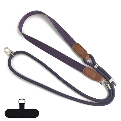 Snur telefon Techsuit UrbanLoop TLN13P, prindere Neck/Crossbody, Nylon + PU, reglabil 100-140 cm, Mov