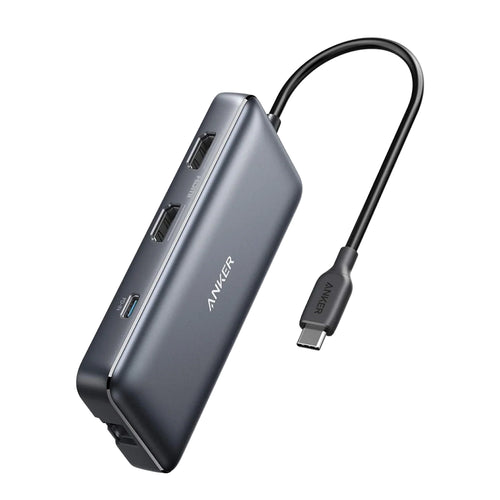 Anker Docking Station (A83830A2), HDMI, 2x USB, 2x USB-C, Ethernet, SD & Microsd, 4K@60Hz, 10Gbps, PD85W, Gri