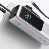 Baterie Externa Anker Prime (A1695H41), cu Integrat 2x Type-C Cable, USB-C, USB, Afisaj Digital, 25000mAh
