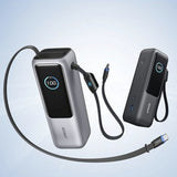 Baterie Externa Anker Prime (A1695H41), cu Integrat 2x Type-C Cable, USB-C, USB, Afisaj Digital, 25000mAh