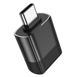Adaptor OTG Borofone BV18, Type-C (M) la USB 3.0 (F), Incarcare si Transfer Date, Plug&Play, 4A, Negru