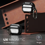 Husă pentru AirPods Pro 3, Ringke UX Magnetic, Transparentă