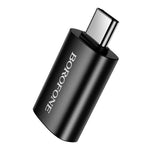 Adaptor OTG Borofone BV26C, Type-C la USB 3.0, 5Gbps, 2A, Negru