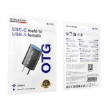 Adaptor OTG Borofone BV26C, Type-C la USB 3.0, 5Gbps, 2A, Negru