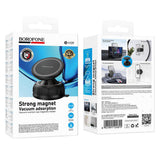 Suport telefon universal Borofone Rider BH139, magnetic, ventuza, rotatie 360°, telefoane 4.5-7 inch, Negru