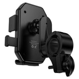 Suport telefon pentru bicicletă / motocicletă / cărucior, Borofone Camino BH141, rotație 360°, telefoane 6-7 inch, Negru