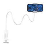 Suport telefon Borofone Desk Holder Bright Shell BH23, brat flexibil, rotire 360°, telefoane 4.5-6.5 , Alb