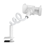 Suport telefon Borofone Desk Holder Bright Shell BH23, brat flexibil, rotire 360°, telefoane 4.5-6.5 , Alb
