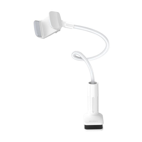 Suport telefon Borofone Desk Holder Bright Shell BH23, brat flexibil, rotire 360°, telefoane 4.5-6.5 , Alb