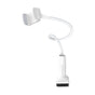 Suport telefon Borofone Desk Holder Bright Shell BH23, brat flexibil, rotire 360°, telefoane 4.5-6.5 , Alb
