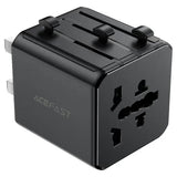 Adaptor de călătorie universal Acefast Z11, Fast Charging, 10A, 2500W, AC100-250V, Negru