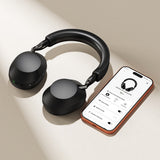 Căști Acefast H14, Bluetooth 6.0, ANC Hibrid 4 microfoane, Mod Gaming, AUX, Negre
