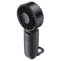 Ventilator portabil Acefast YF2, 1800mAh, 4 viteze, 6400rpm, LED, USB-C, carabina inclusa, Negru