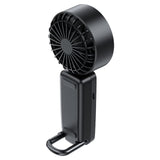 Ventilator portabil Acefast YF2, 1800mAh, 4 viteze, 6400rpm, LED, USB-C, carabina inclusa, Negru