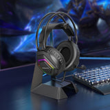 Căști Over-Ear Gaming Borofone Thunder BO105, Microfon, USB + Jack 3.5mm, Iluminare LED, 50mm, Negre
