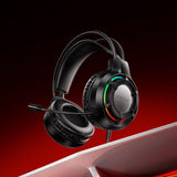 Căști Over-Ear Gaming Borofone Wave BO112, Difuzoare 50mm, Microfon, USB + 3.5mm, Iluminare LED, Negre
