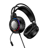 Căști Over-Ear Gaming Borofone Wave BO112, Difuzoare 50mm, Microfon, USB + 3.5mm, Iluminare LED, Negre