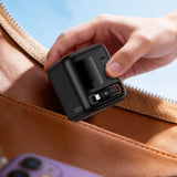 Stație de încărcare desktop Acefast Z10, 3x USB-C, USB, GaN PD 100W, Cablu USB-C retractabil, Display TFT Color, Neagră