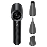 Ventilator portabil Acefast YF4, 199 niveluri, 3 duze, 77000 rpm, 4000 mAh, afișaj LED, Type-C, Negru