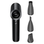 Ventilator portabil Acefast YF4, 199 niveluri, 3 duze, 77000 rpm, 4000 mAh, afișaj LED, Type-C, Negru