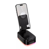 Boxa portabilă Borofone BR200 Marea, 3 în 1, Suport telefon și Power Bank 1500mAh, Bluetooth 6.0, TWS, 5W, Neagră