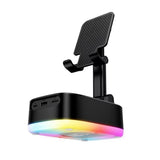 Boxa portabilă Borofone BR200 Marea, 3 în 1, Suport telefon și Power Bank 1500mAh, Bluetooth 6.0, TWS, 5W, Neagră