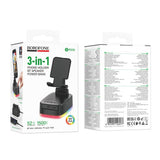 Boxa portabilă Borofone BR200 Marea, 3 în 1, Suport telefon și Power Bank 1500mAh, Bluetooth 6.0, TWS, 5W, Neagră
