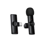 Microfon lavalier wireless Borofone Winner BFK16, USB-C, Omnidirectional, Noise Cancellation, Plug&Play, Negru