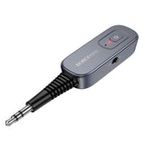 Adaptor Bluetooth Audio Receiver & Transmitter Borofone Clear Way BC51, Jack 3.5mm, Bluetooth 5.4, Gri