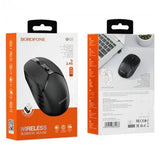 Mouse wireless Borofone BG5, 2.4GHz, 1600 DPI, senzor optic, design ergonomic, Negru