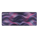 Mousepad gaming Borofone Illustrious BG12, 800 x 300mm, margini cusute, baza anti-alunecare, Negru/Roz/Mov