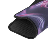 Mousepad gaming Borofone Illustrious BG12, 800 x 300mm, margini cusute, baza anti-alunecare, Negru/Roz/Mov