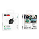 Dispozitiv Anti-Pierdere Borofone Smart Tracker Intelligent BC104, compatibil Apple Find My, autonomie 12 luni, Negru
