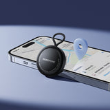 Dispozitiv Anti-Pierdere Borofone Smart Tracker Intelligent BC104, compatibil Apple Find My, autonomie 12 luni, Negru