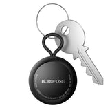 Dispozitiv Anti-Pierdere Borofone Smart Tracker Intelligent BC104, compatibil Apple Find My, autonomie 12 luni, Negru